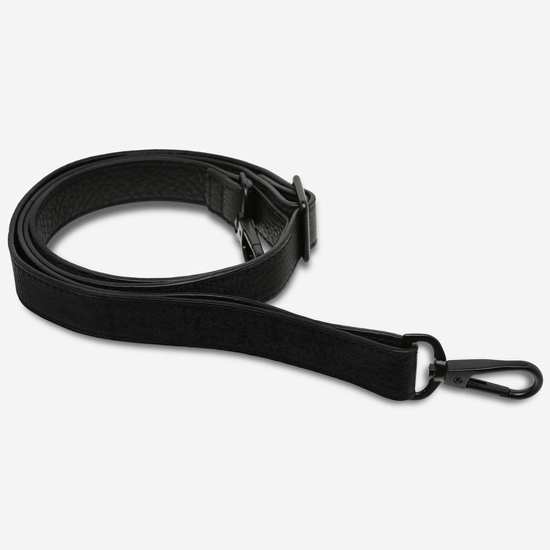 Status Anxiety Risking All Leather Strap Black