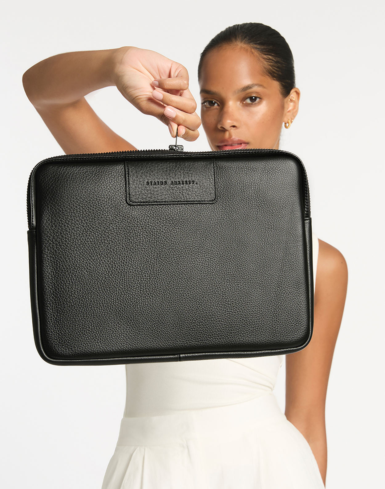 Status Anxiety Before I Leave Leather Laptop Case