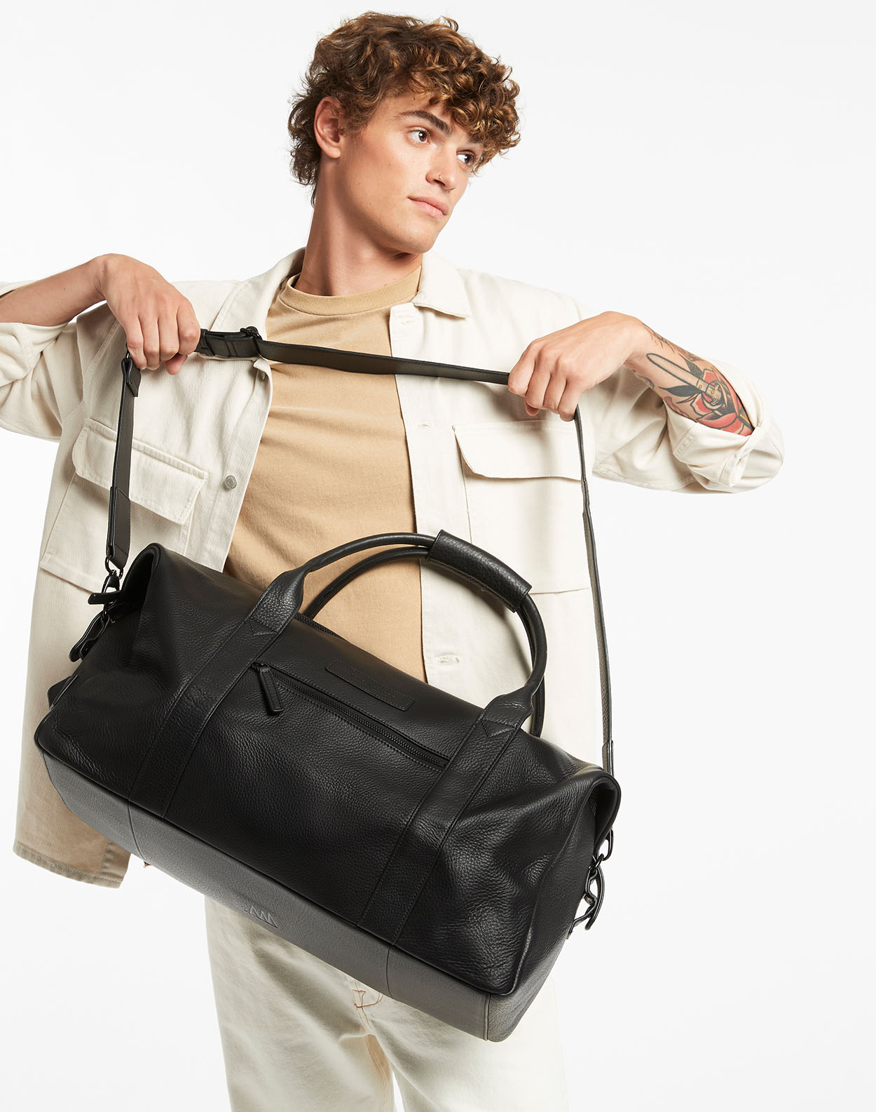 Status Anxiety Men's Leather Travel Bags
