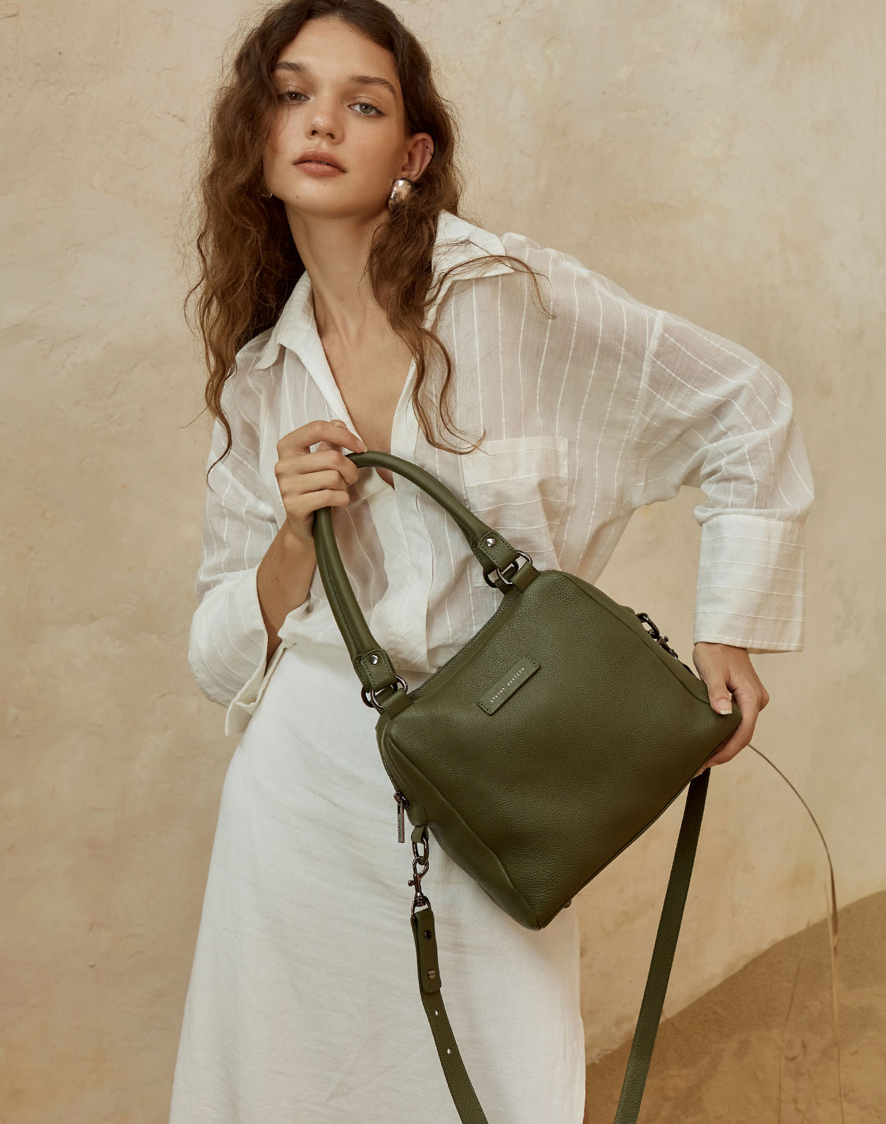 Status Anxiety Last Mountains Leather Handbag