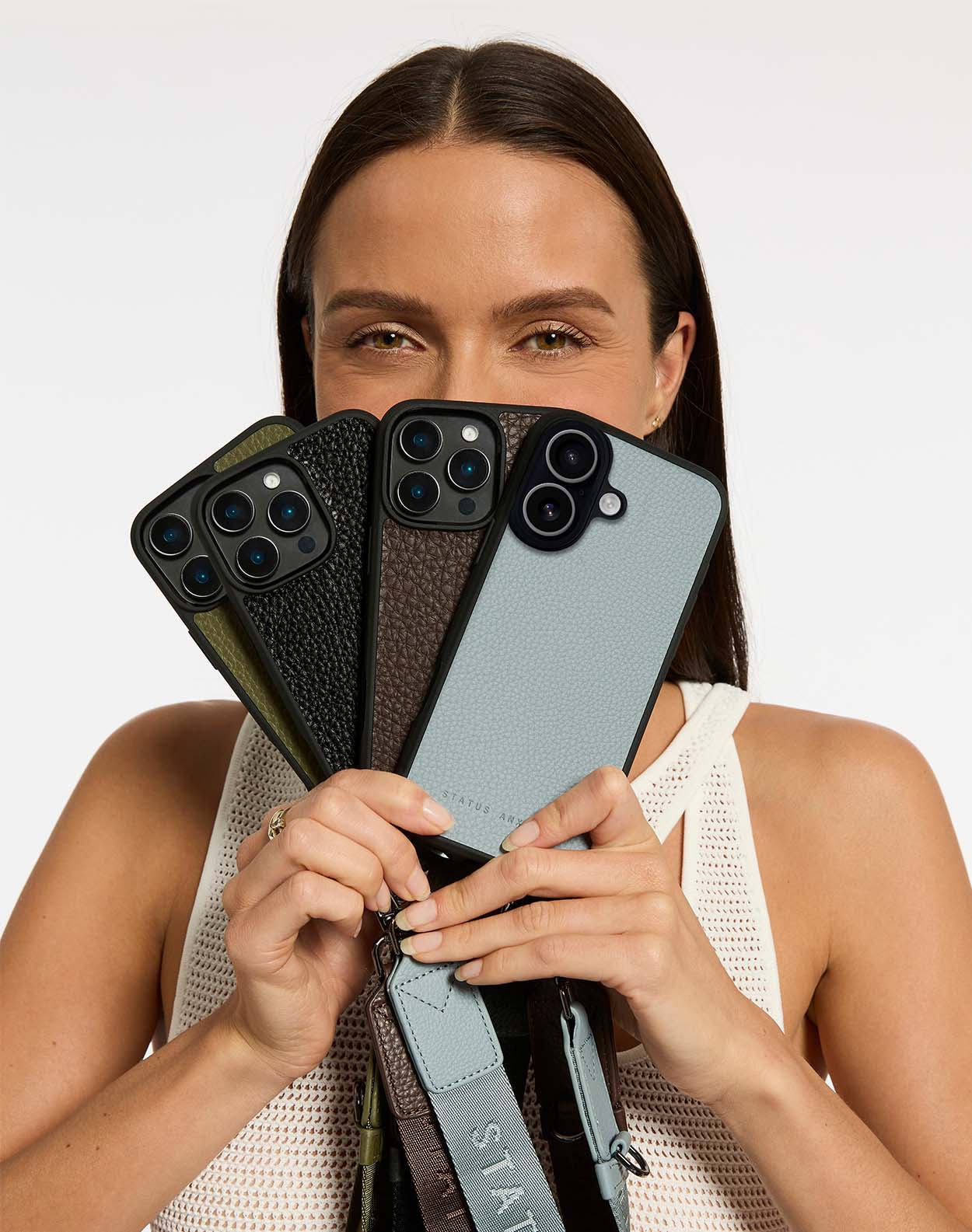 Status Anxiety Leather Phone Cases