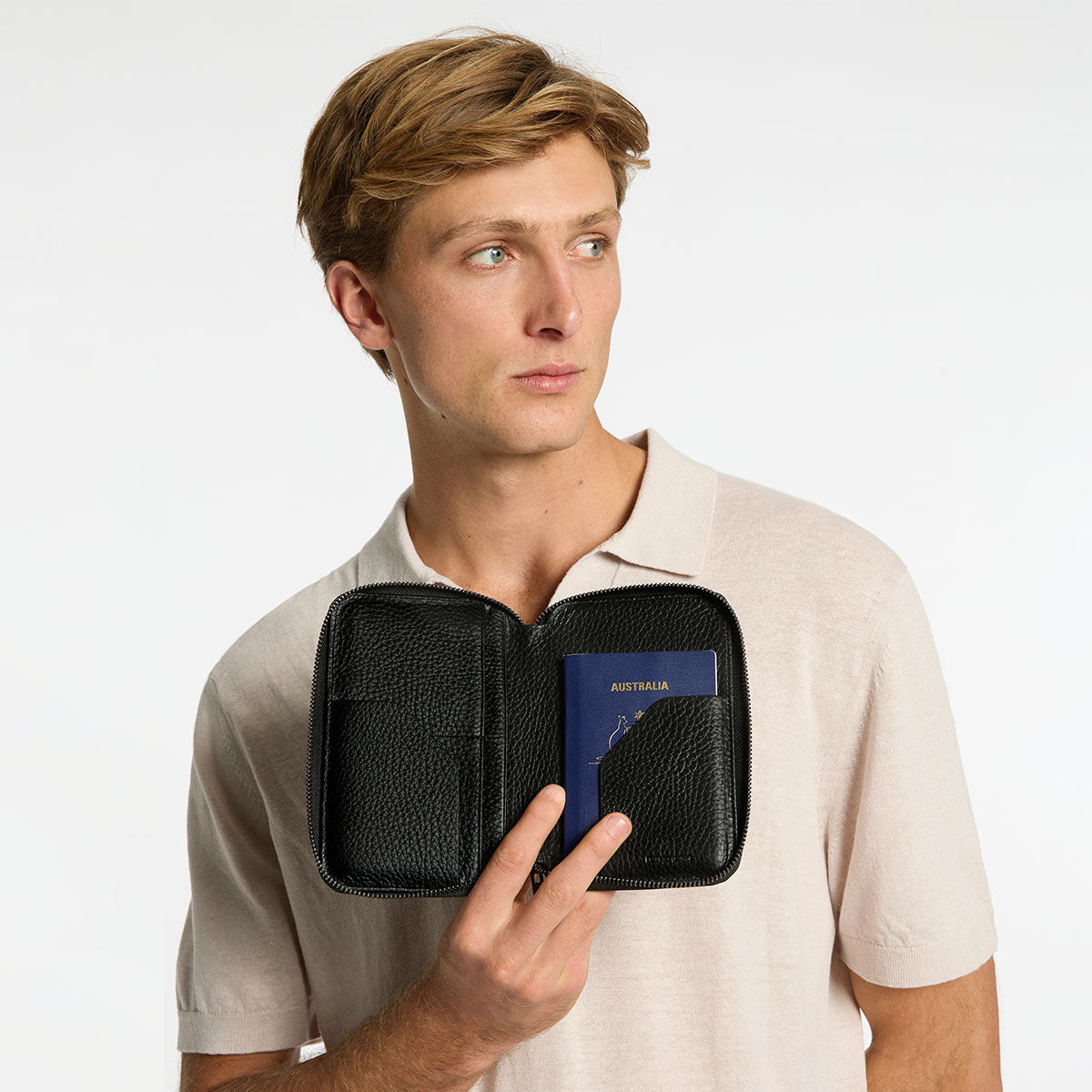 Status Anxiety Men's Leather Travel Wallets