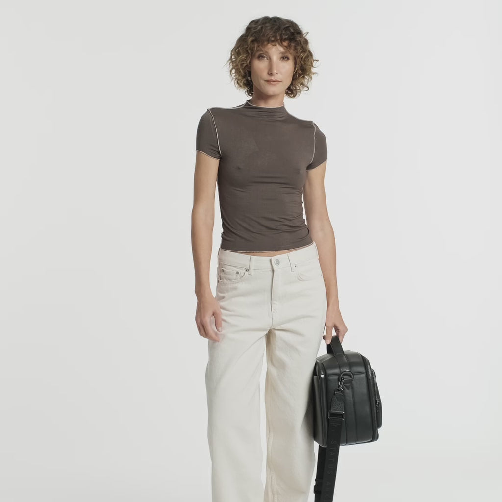 Status Anxiety Nostalgia Leather Camera Bag Tan