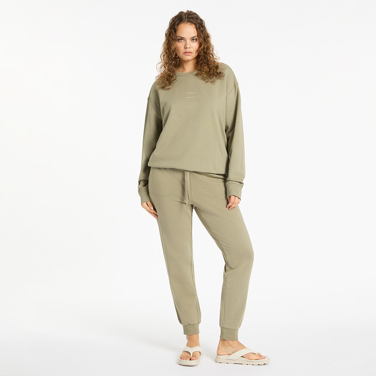Status Anxiety Could be Nice Women's Jumper Washed Sage