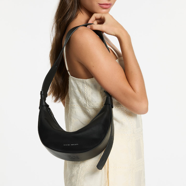 Status Anxiety Afterglow Women's Leather Bag Black
