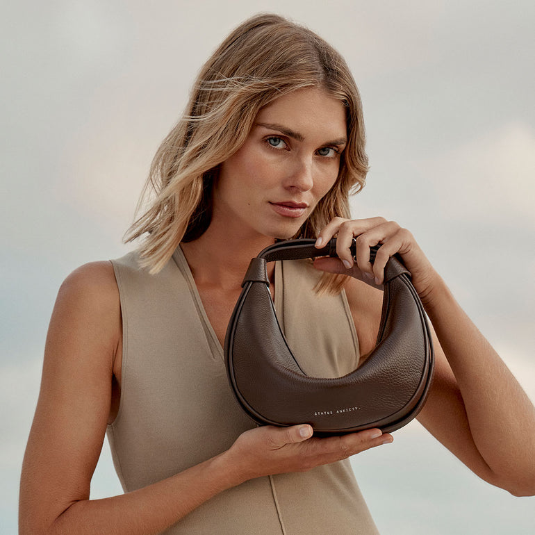 Status Anxiety Afterglow Women's Leather Bag Cocoa