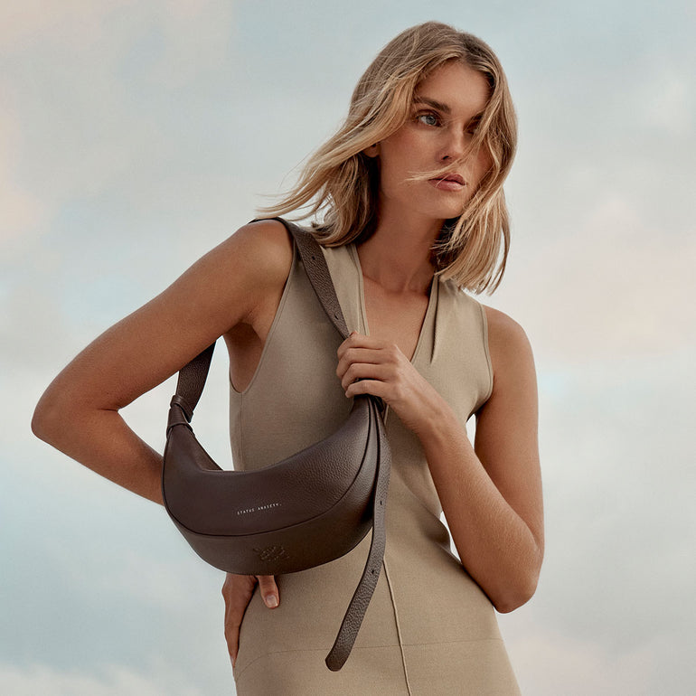 Status Anxiety Afterglow Women's Leather Bag Cocoa