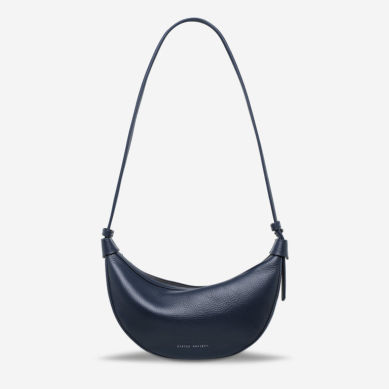 Status Anxiety Afterglow Women's Leather Bag Midnight Blue