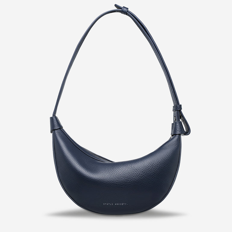 Status Anxiety Afterglow Women's Leather Bag Midnight Blue