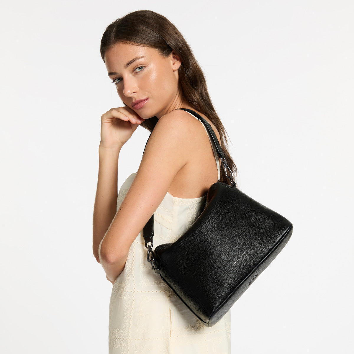 Status Anxiety By Some Miracle Women's Leather Bag Black