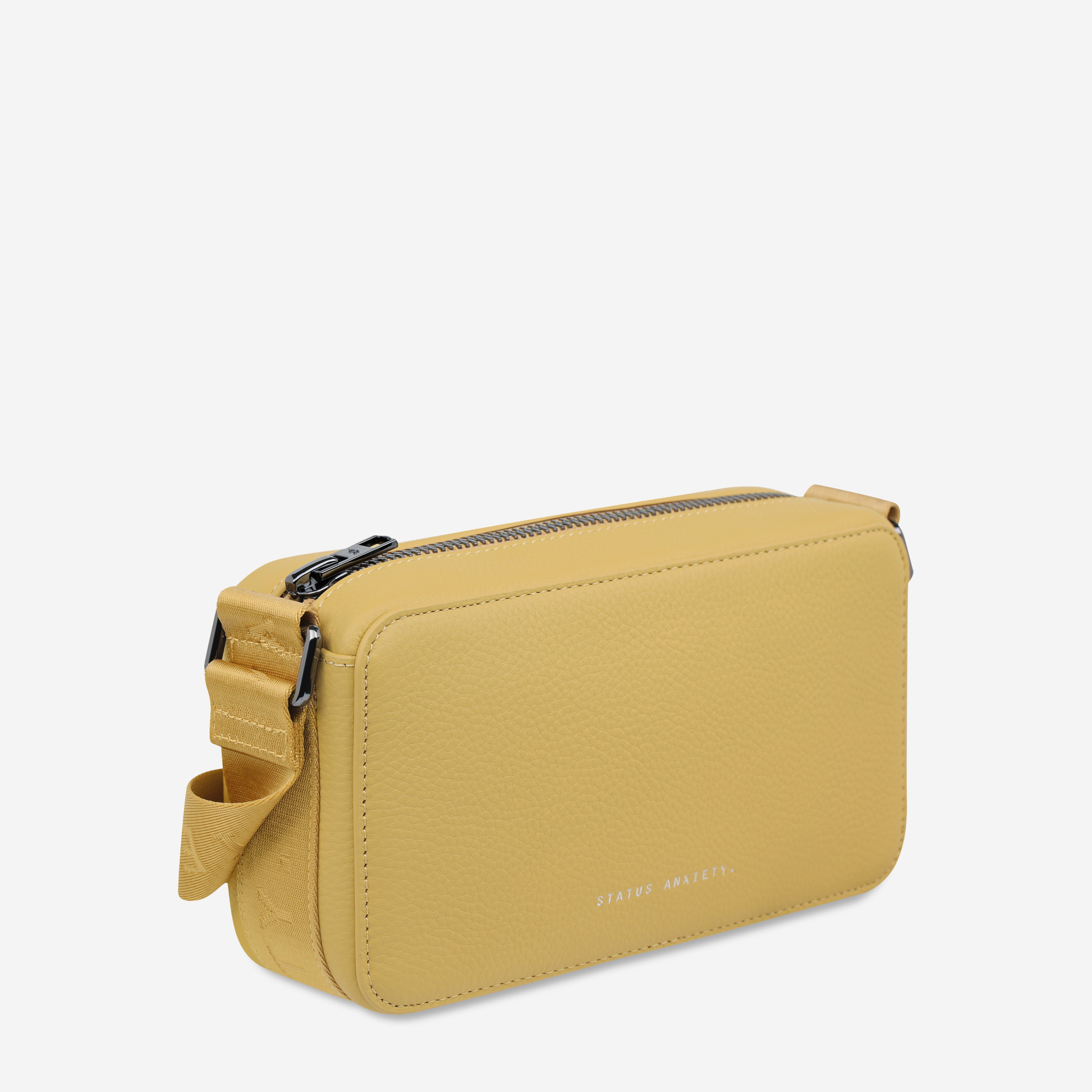 Status Anxiety Delirium Women's Leather Crossbody Bag Buttermilk