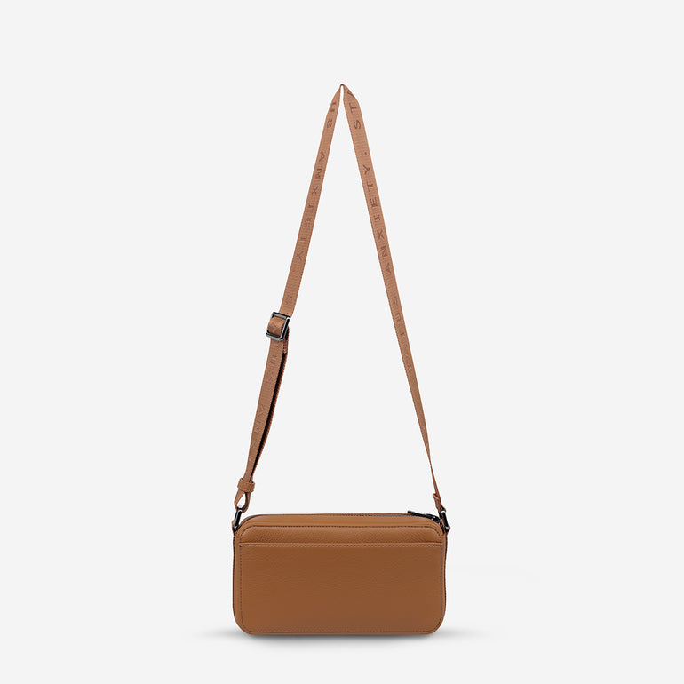 Status Anxiety Delirium Women's Leather Crossbody Bag Camel