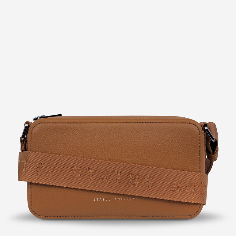 Status Anxiety Delirium Women's Leather Crossbody Bag Camel