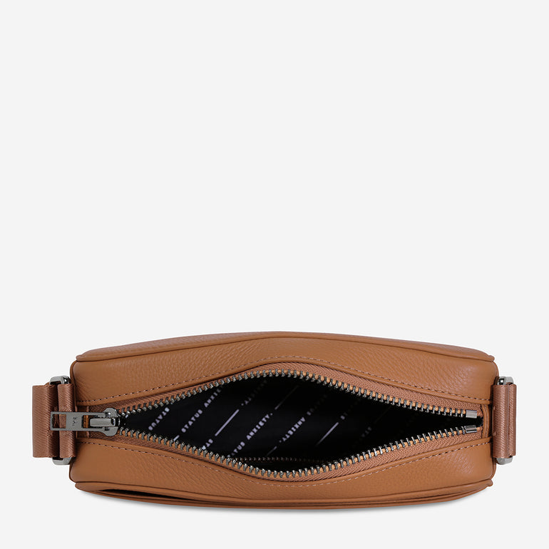Status Anxiety Delirium Women's Leather Crossbody Bag Camel