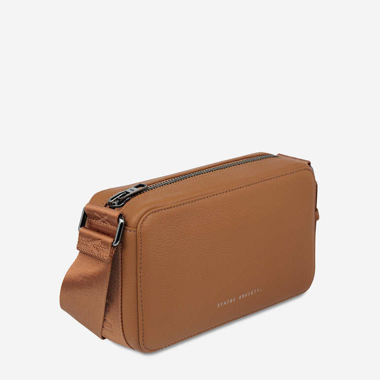 Status Anxiety Delirium Women's Leather Crossbody Bag Camel