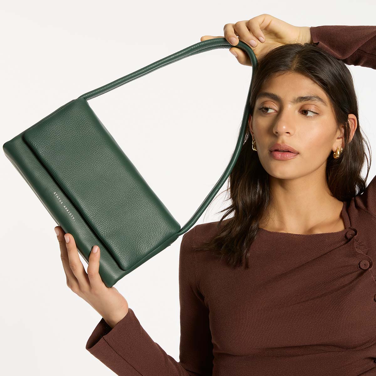 Status Anxiety Elysian Women's Leather Bag Green