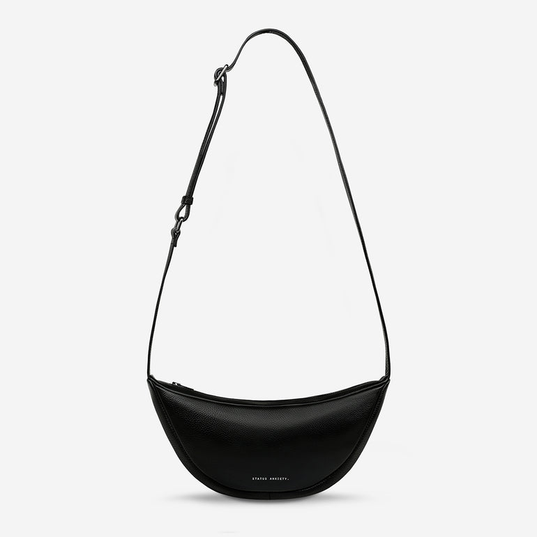 Status Anxiety Glued To You Women's Leather Crossbody Bag Black