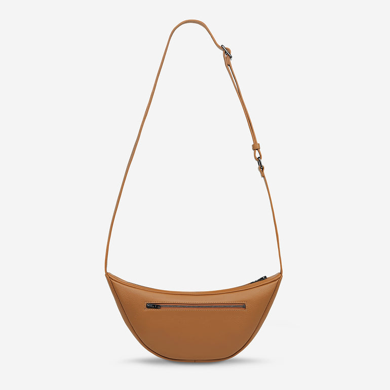 Status Anxiety Glued To You Women's Leather Crossbody Bag Camel