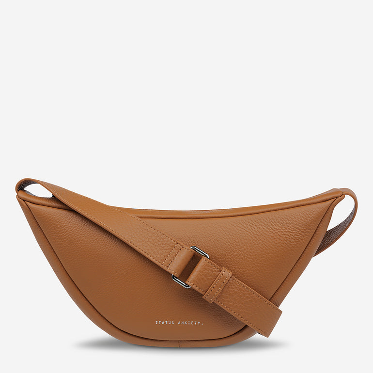 Status Anxiety Glued To You Women's Leather Crossbody Bag Camel