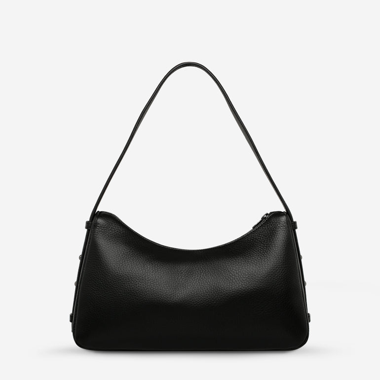 Status Anxiety Hide Out Women's Leather Shoulder Bag Black