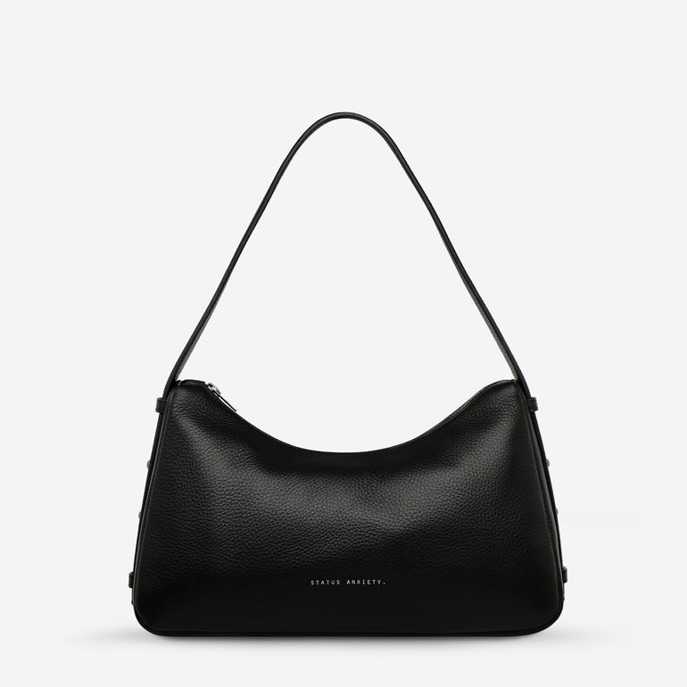 Status Anxiety Hide Out Women's Leather Shoulder Bag Black