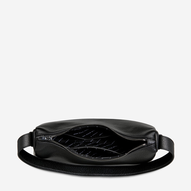 Status Anxiety Hide Out Women's Leather Shoulder Bag Black