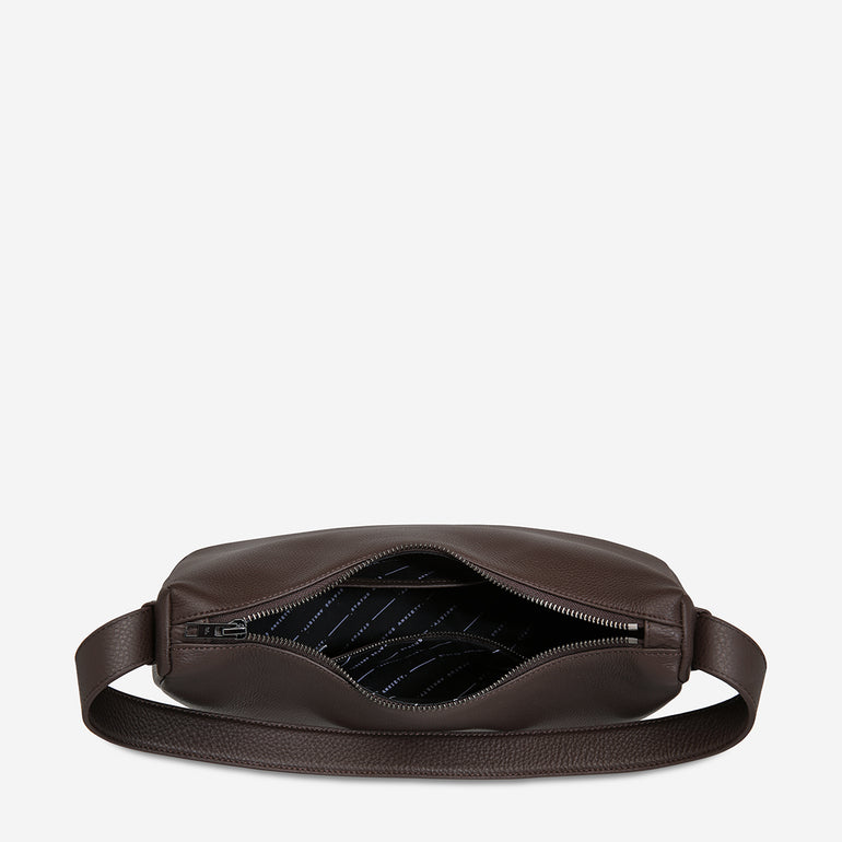 Status Anxiety Hide Out Women's Leather Shoulder Bag Cocoa