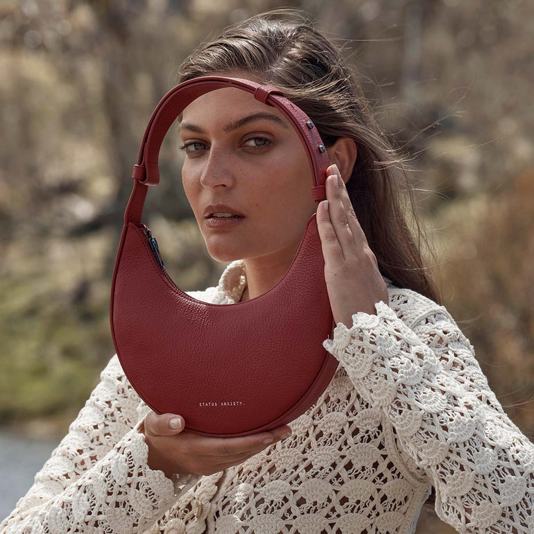 Status Anxiety Kind Of Magic Women's Leather Bag Rouge