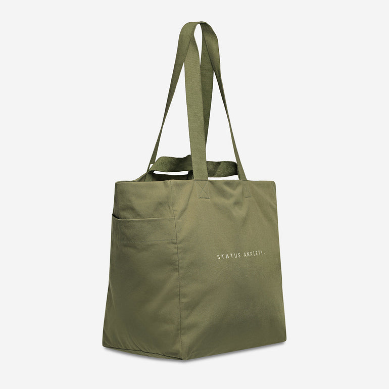 Status Anxiety Knees Deep Tote Bag Fern