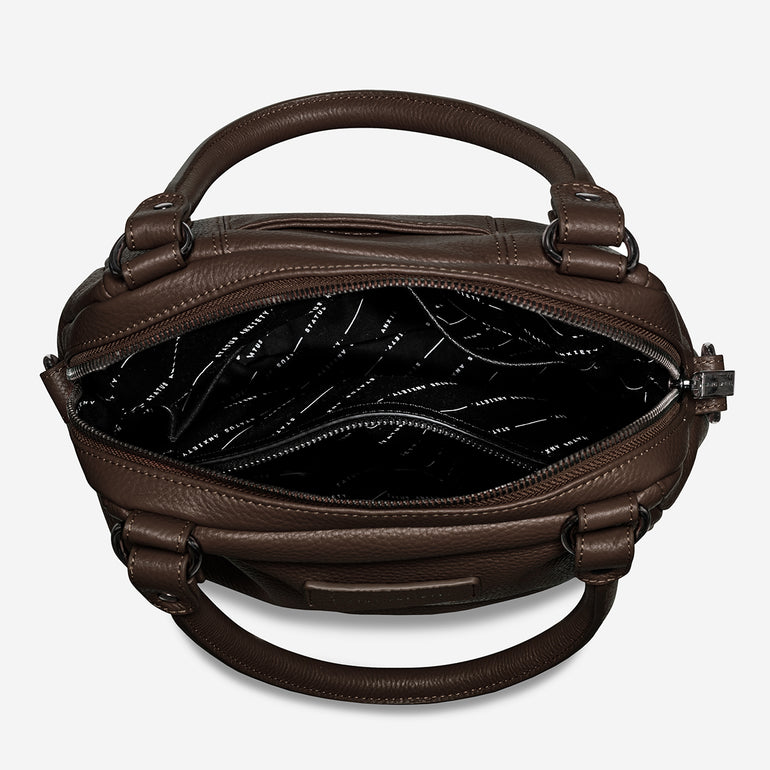 Status Anxiety Last Mountains Women's Leather Handbag Cocoa