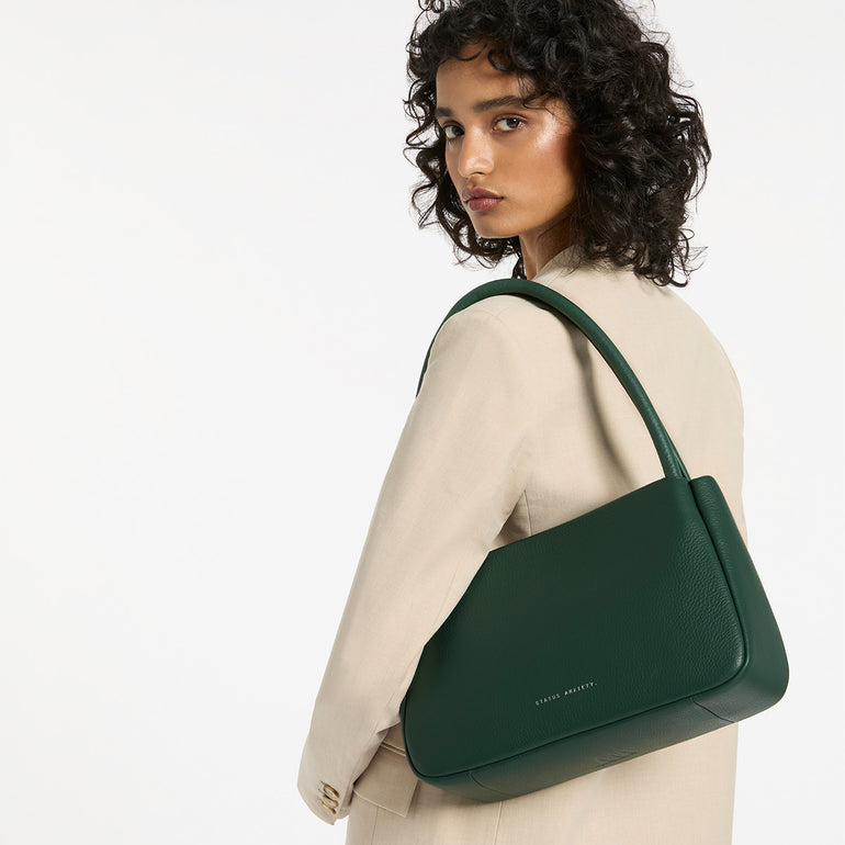 Status Anxiety Light Of Day Women's Leather Handbag Green