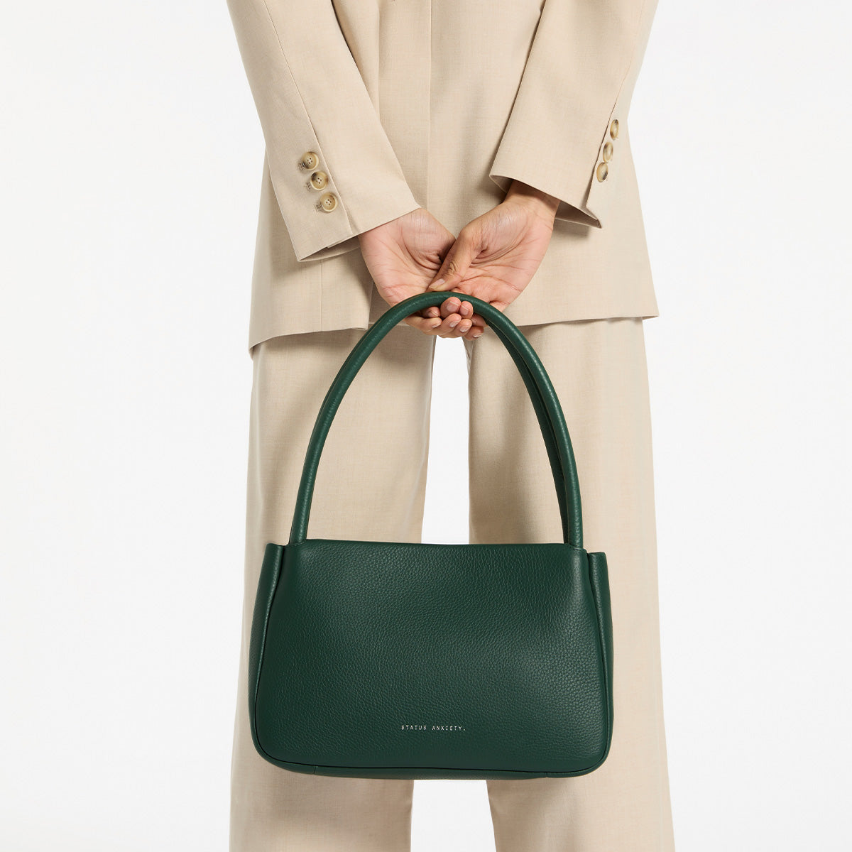 Status Anxiety Light Of Day Women's Leather Handbag Green