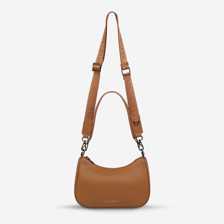Status Anxiety Look Both Ways Handbag Camel