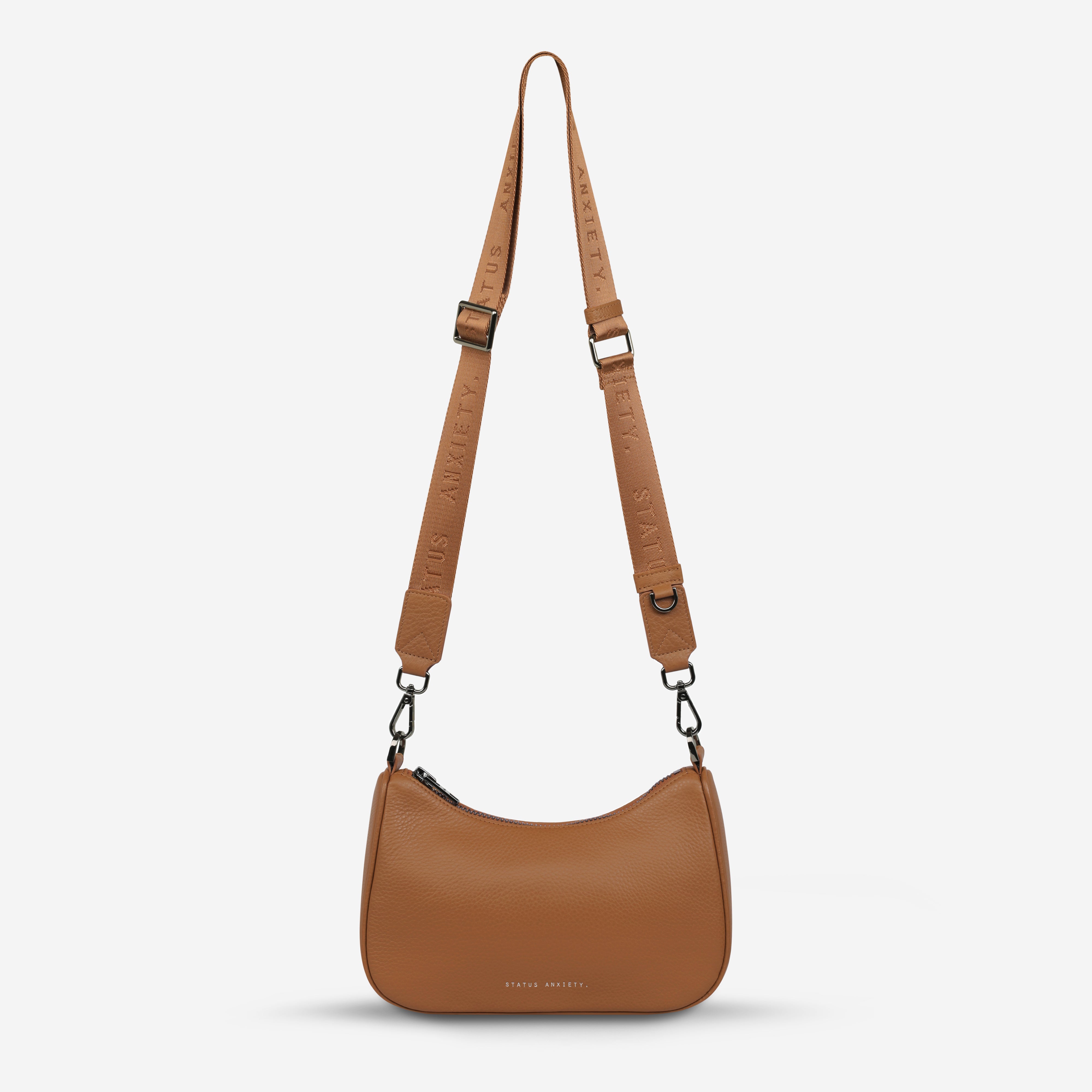 Status Anxiety Look Both Ways Handbag Camel