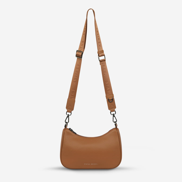 Status Anxiety Look Both Ways Handbag Camel