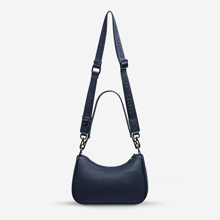 Status Anxiety Look Both Ways Handbag Midnight Blue