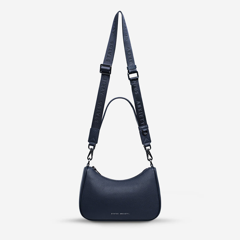 Status Anxiety Look Both Ways Handbag Midnight Blue