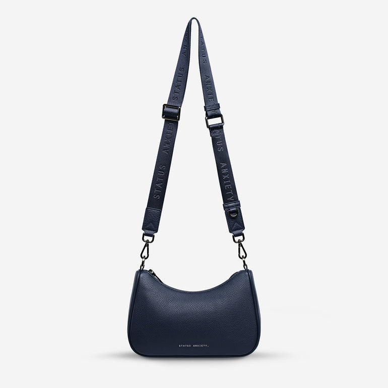 Status Anxiety Look Both Ways Handbag Midnight Blue