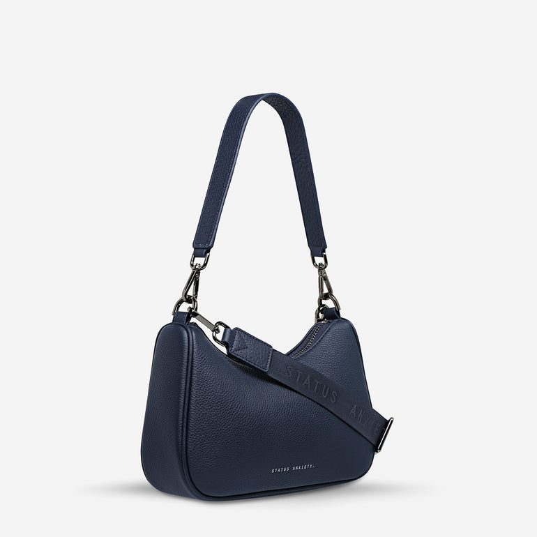 Status Anxiety Look Both Ways Handbag Midnight Blue