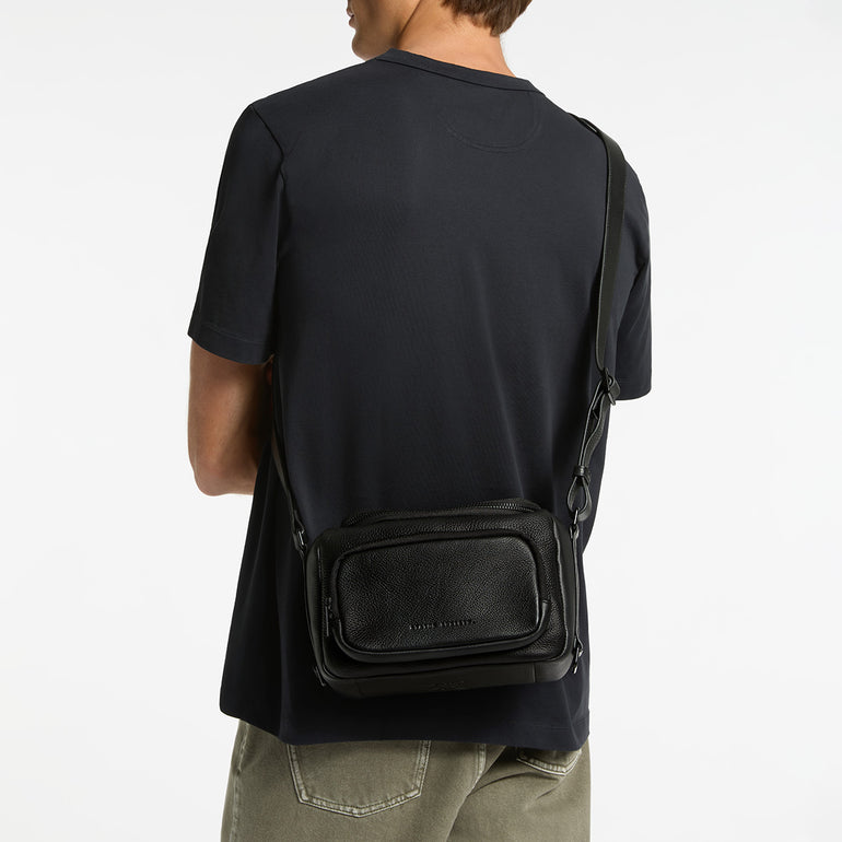 Status Anxiety Loved You First Leather Camera Bag Black