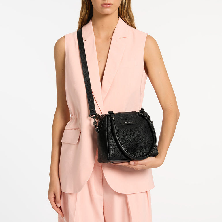 Status Anxiety Mini Mountains Women's Leather Handbag Black