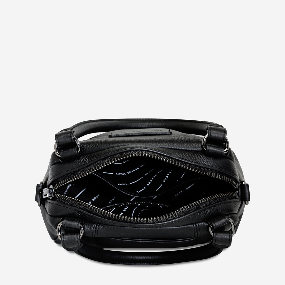Status Anxiety Mini Mountains Women's Leather Handbag Black