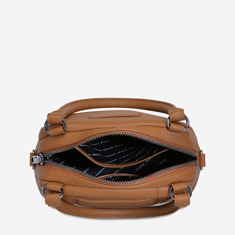 Status Anxiety Mini Mountains Women's Leather Handbag Camel