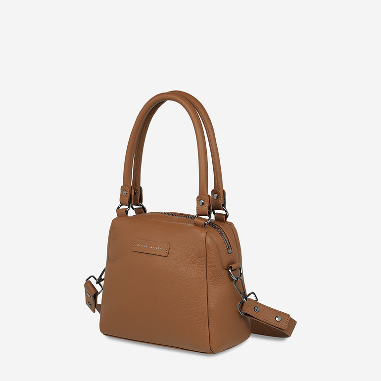 Status Anxiety Mini Mountains Women's Leather Handbag Camel