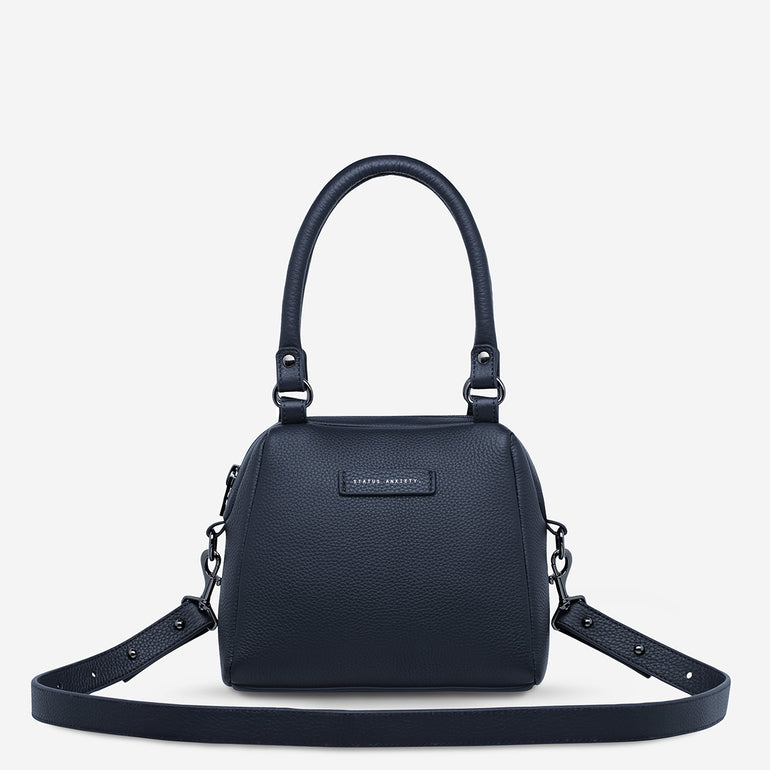 Status Anxiety Mini Mountains Women's Leather Handbag Midnight Blue