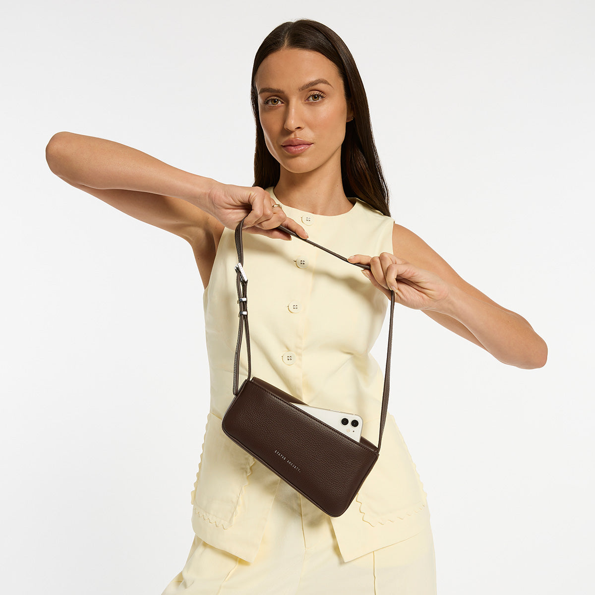 Status Anxiety Overnight Obsession Women's Leather Bag Cocoa