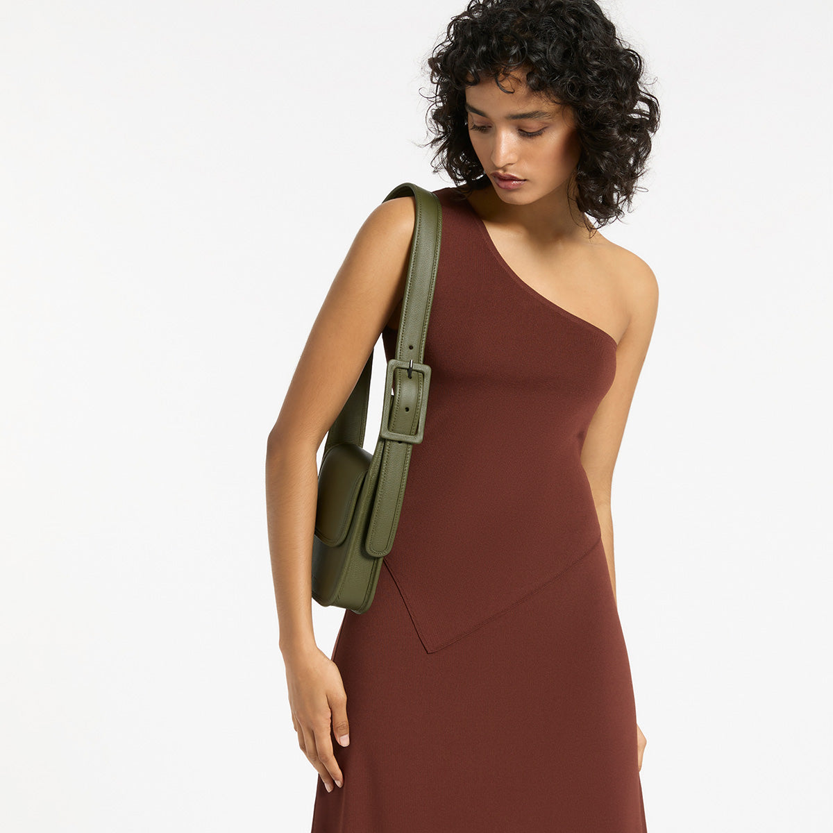 Status Anxiety Perplex Women's Leather Bag Khaki