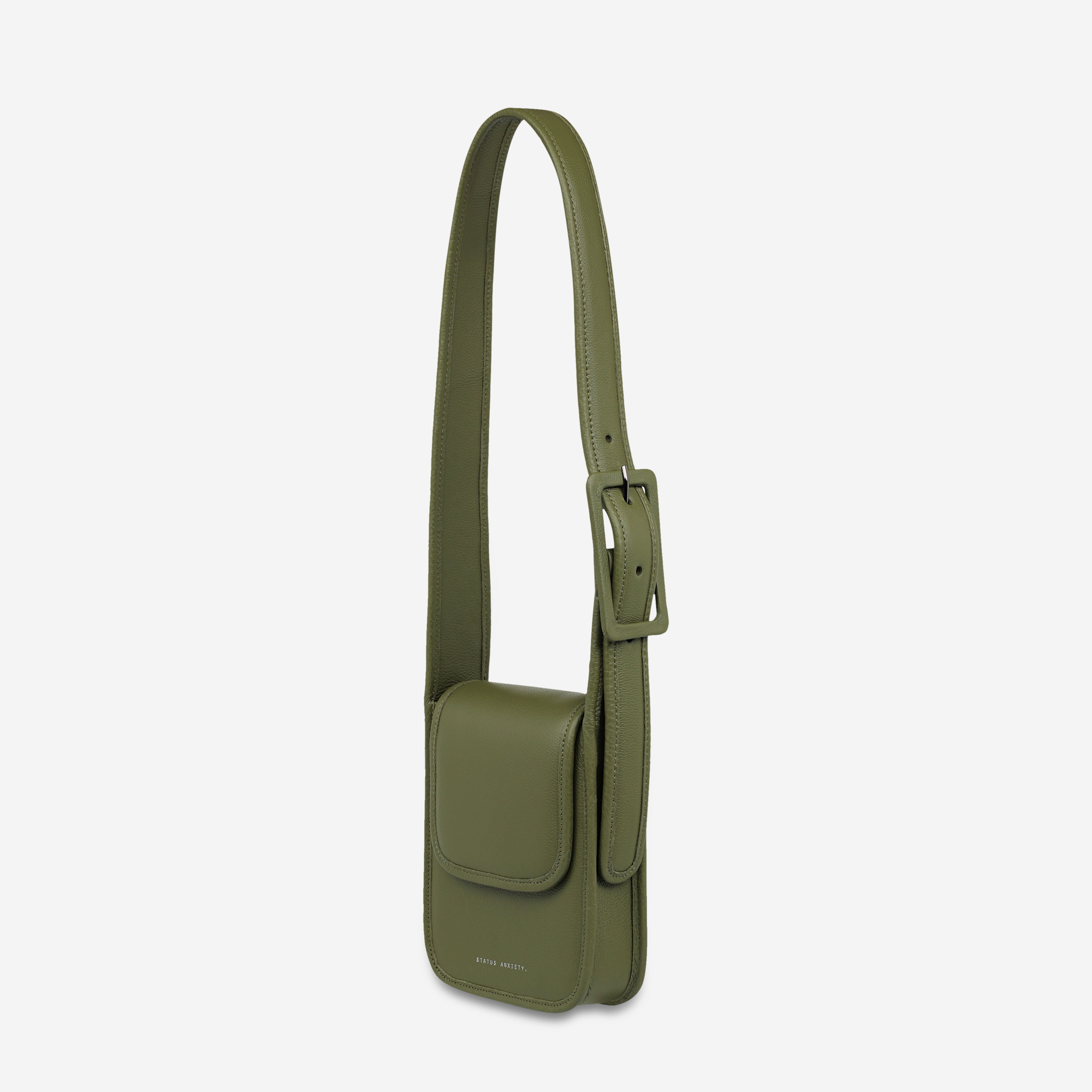 Status Anxiety Perplex Women's Leather Bag Khaki