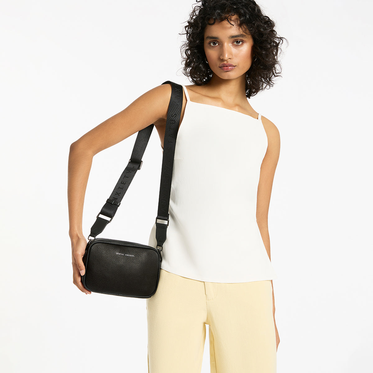 Status Anxiety Plunder With Webbed Strap Black