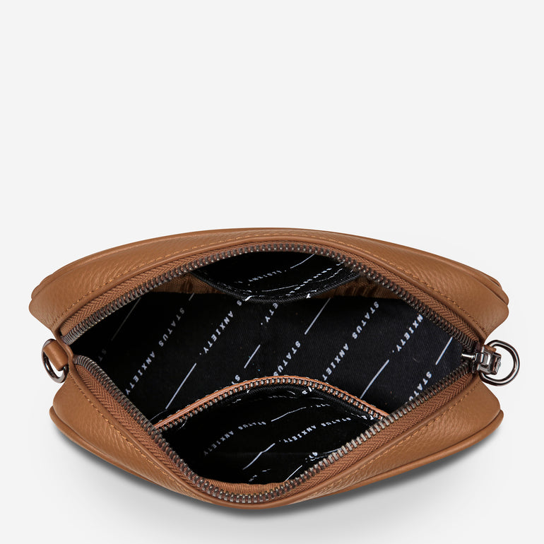 Status Anxiety Plunder Women's Leather Crossbody Bag Camel